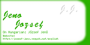 jeno jozsef business card