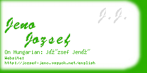 jeno jozsef business card